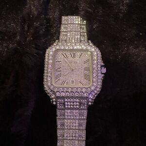 Silver Rhinestone Watch